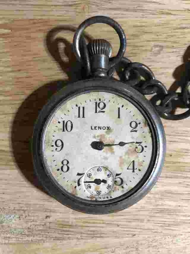LENOX POCKET WATCH FOR PARTS OR REPAIR
