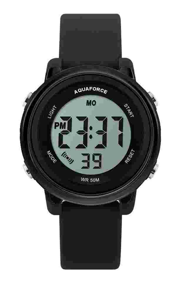 AQUAFORCE Multi Function Digital Watch with Flashlight 50M Water Resistant