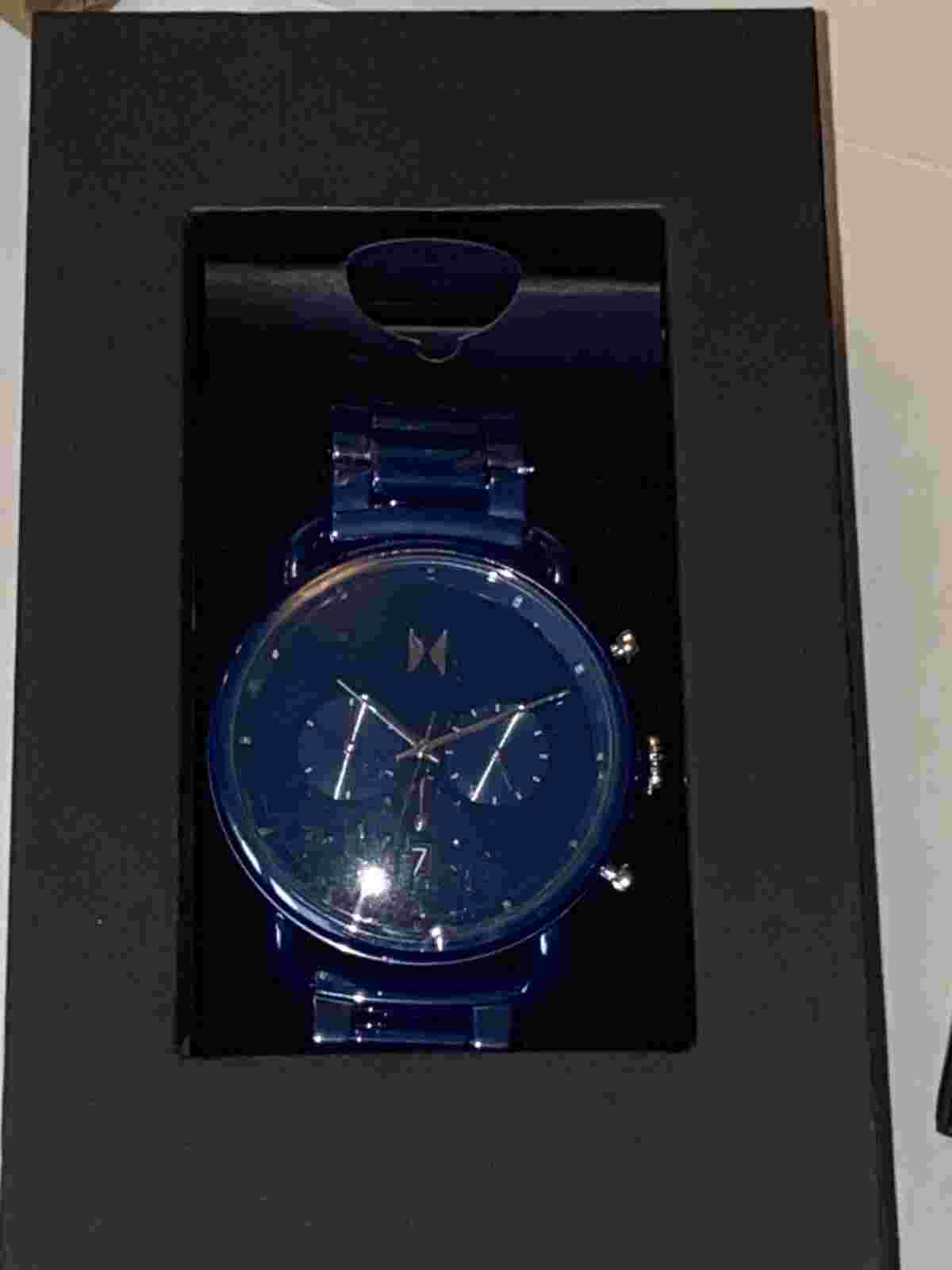 MVMT Brand New!!!  BLACKTOP II BLUE CHRONOGRAPH DIAL BLUE CERAMIC  MENS WATCH