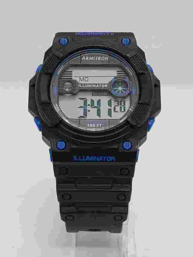 Armitron Men's Digital 47mm Illuminator Blue Black Watch