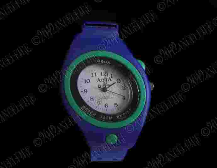 UNISEX QUARTZ WATCH BRAND ALEXIS BRACELET PVC CLASP DOUBLE LEGS FRANCE