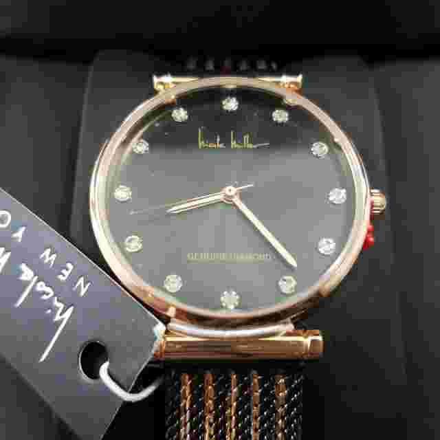 Nicole Miller New York Womens Watch 1/10 CTTW Diamonds