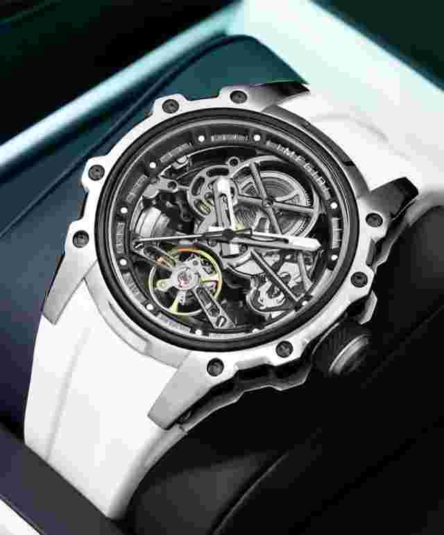 Luxury MEGIR Men's Skeleton Automatic Watch Stainless Steel Silver White