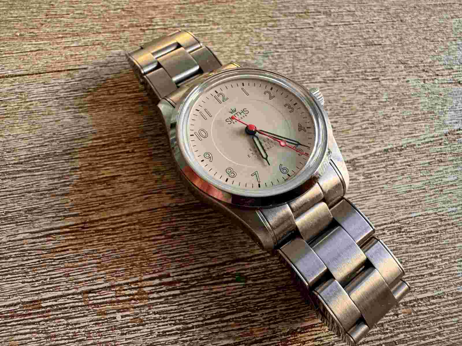 Smiths PRS-25 Everest 36mm Automatic Watch, Cream Dial, Stainless Steel Band