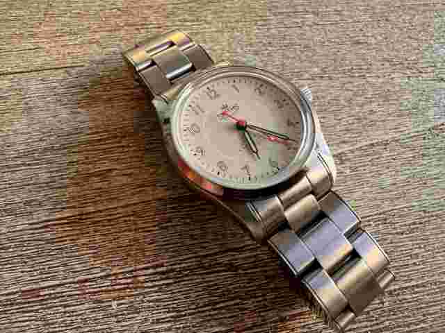 Smiths PRS-25 Everest 36mm Automatic Watch, Cream Dial, Stainless Steel Band