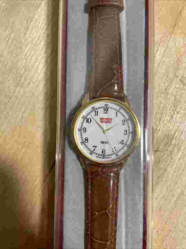 VINTAGE LEVI’S STRAUSS CO.  WATCH -- STILL IN DISPLAY BOX  (JAPAN, 1991)