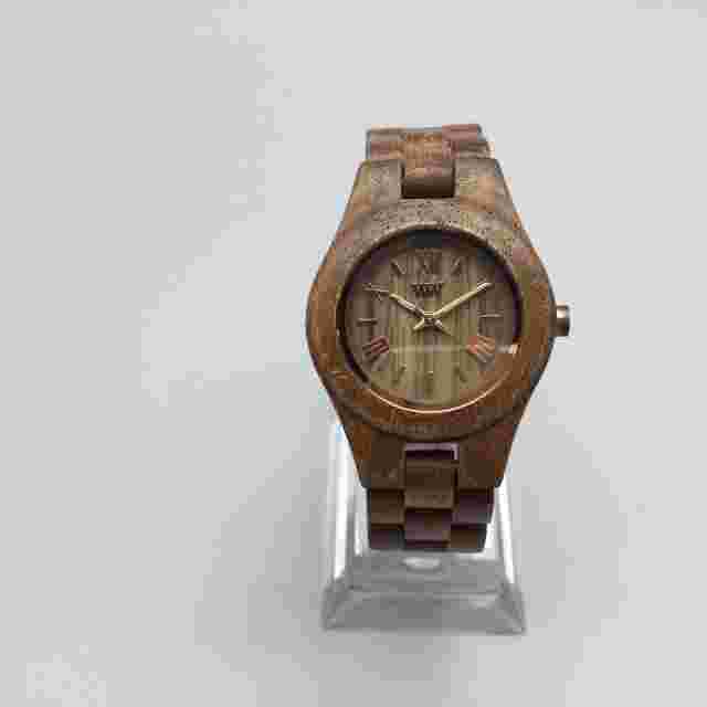 WeWood Wooden Watch Women 31mm Brown Natural Wood New Battery 6"