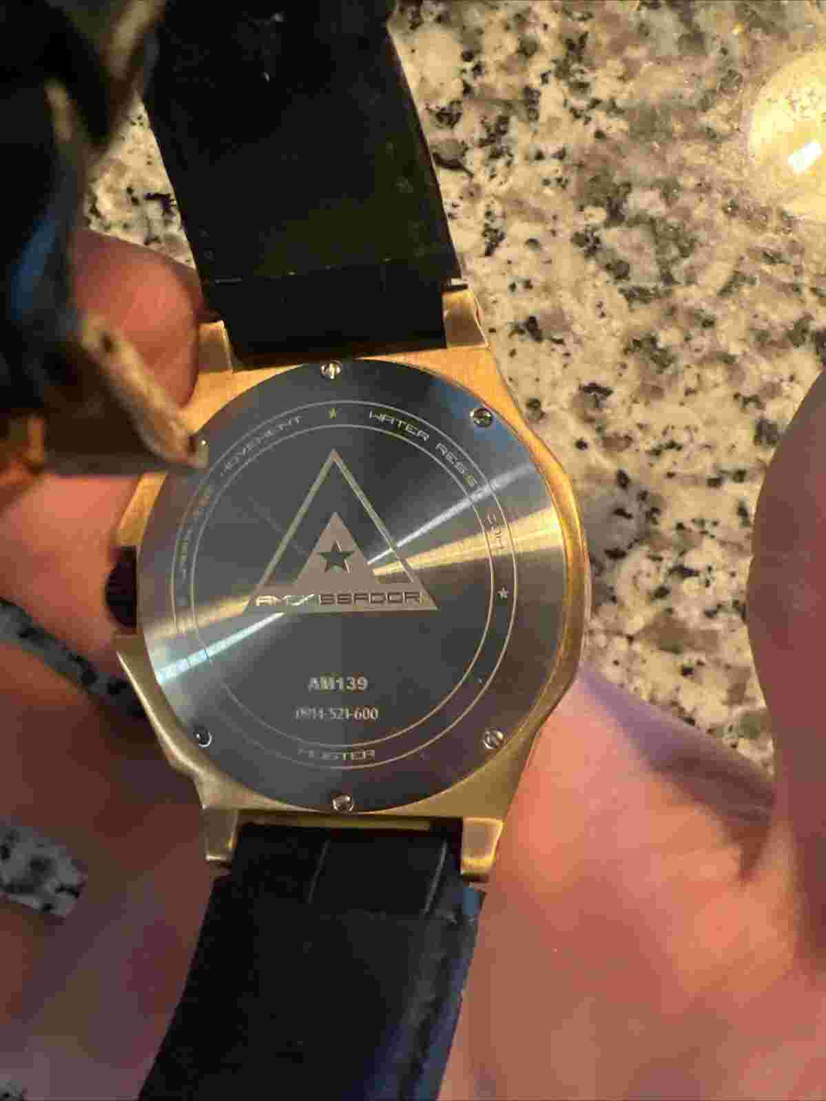 MSTR Ambassador AM139 Rose Gold/Black Watch