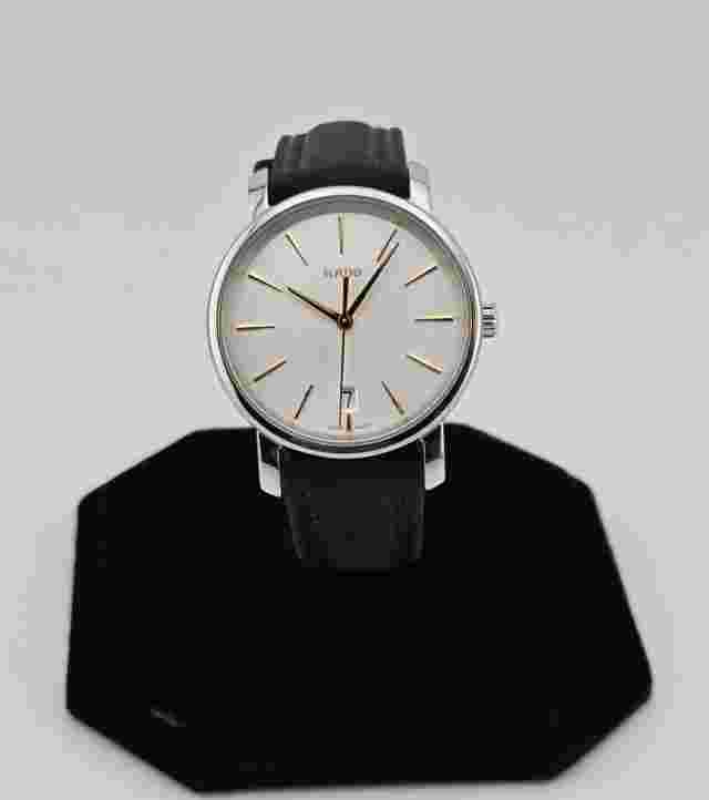 Rado DiaMaster Women’s Silver Dial Leather Band Watch – R14089103