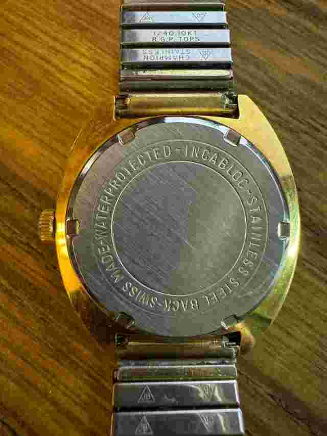 Vintage Westclox 17 Jewels Swiss Made Watch Gold-Plated Case  Incabloc Movement