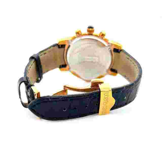 Exotic Roberto Cavalli R7271649025 Rose Swiss Made 45mm Alligator Watch