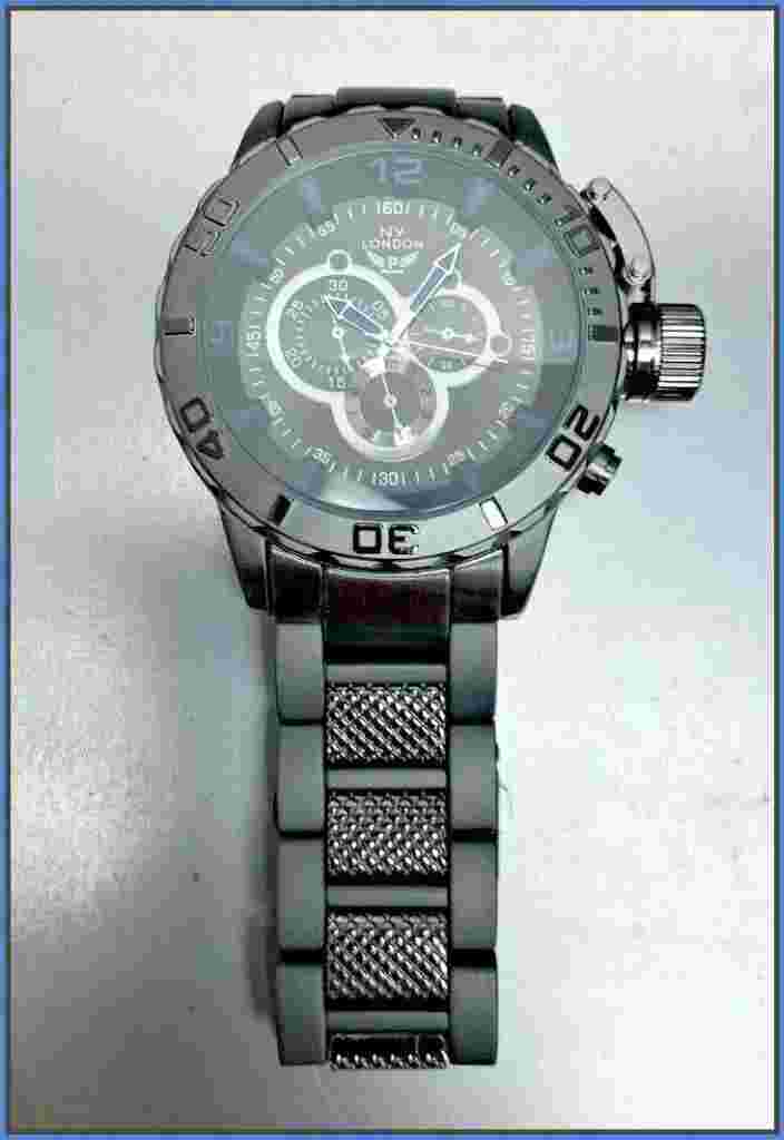 Men Large OVERSIZE DIVER Round Gunmetal Exotic Designer Fashion WRIST WATCH 48mm