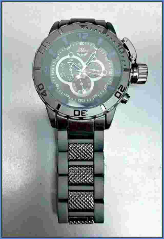 Men Large OVERSIZE DIVER Round Gunmetal Exotic Designer Fashion WRIST WATCH 48mm