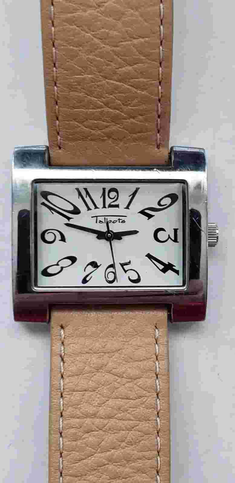 Talbots TA-1103 Rectangular Watch. New Battery