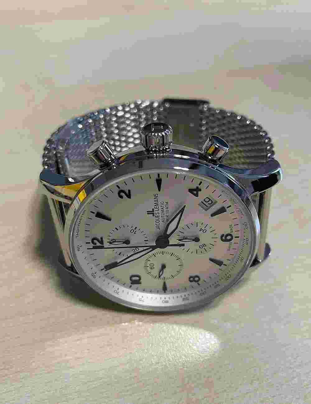 Jacques Lemans 1-1935E London Automatic Chronograph Mens Watch