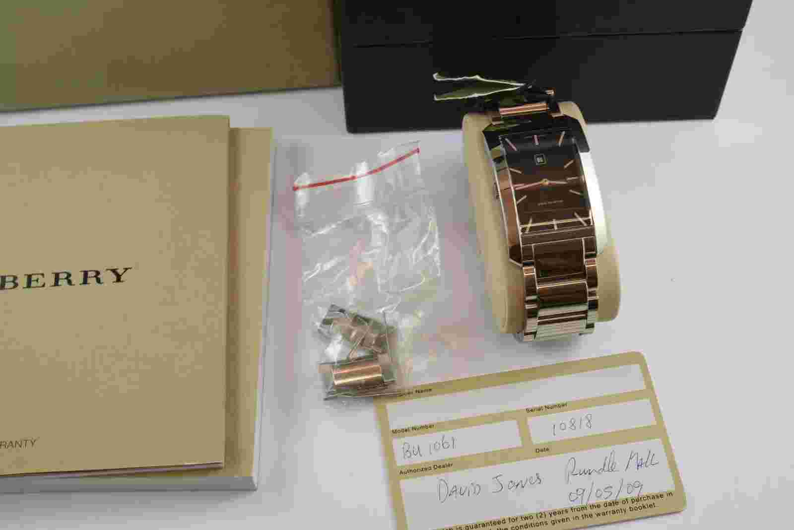 Burberry Heritage Collection Men's Watch Model BU1061 Swiss Made
