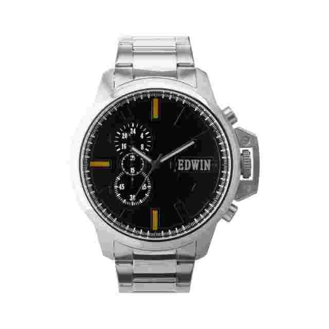 Edwin ENERGY Men's Chronograph Watch, Stainless Steel Case and Band