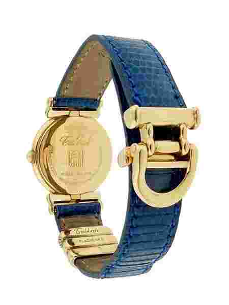 Tabbah Copacabana Ladies Gold-Plated Wristwatch 25mm Gold Plated Leather White