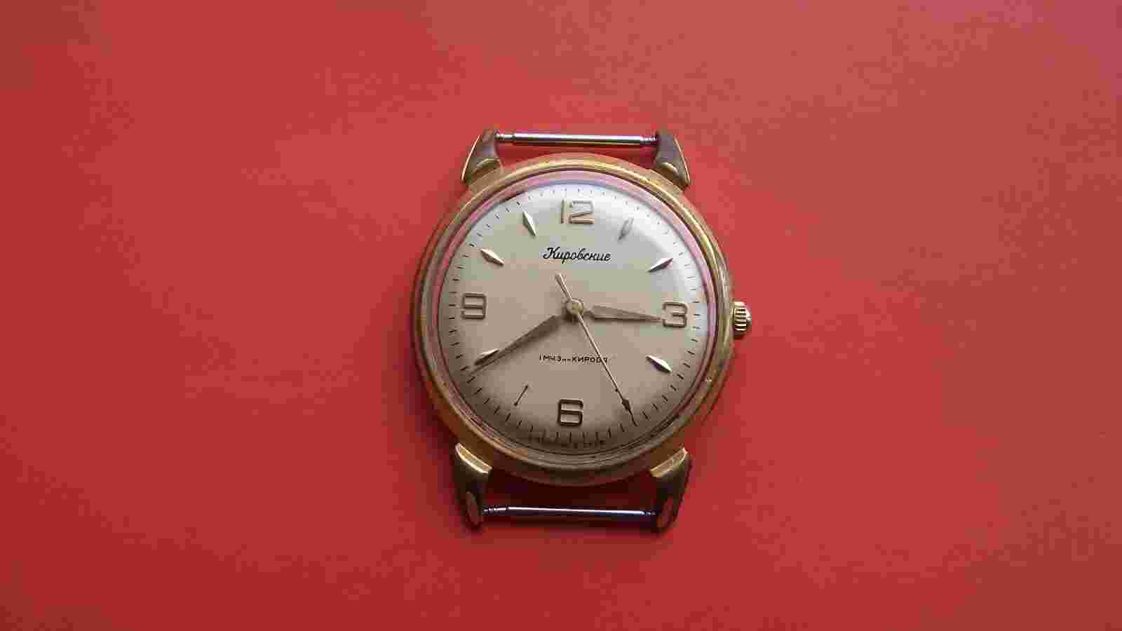 Vintage Kirovskie POLJOT 16 jewels RUSSIAN watch / Kirovskie / Gold Plated- RARE