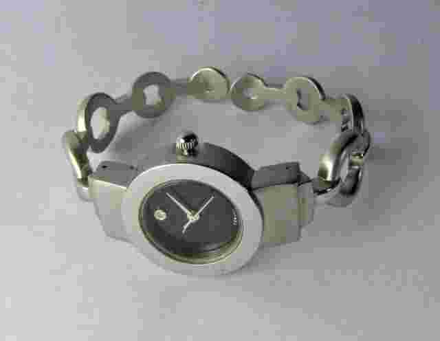 TERNER BIJOUX K-7278 METAL CUFF BRACELET WATCH
