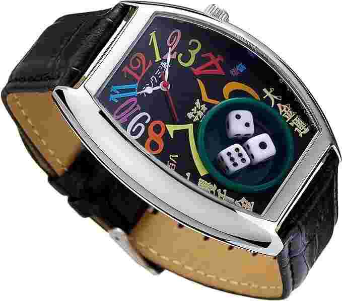 Frank Miura King Macau Gamble Watch leather Band rainbow black Three dice NEW!