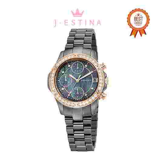 J.ESTINA [ROMANSON] Lumiere Ast Women's Metal Watch (RWRMQL2B7000CTBK0)