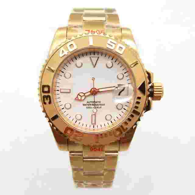 Custom NH35A Watch Men Luminous Automatic Mechanical Wristwatches Sapphire Glass