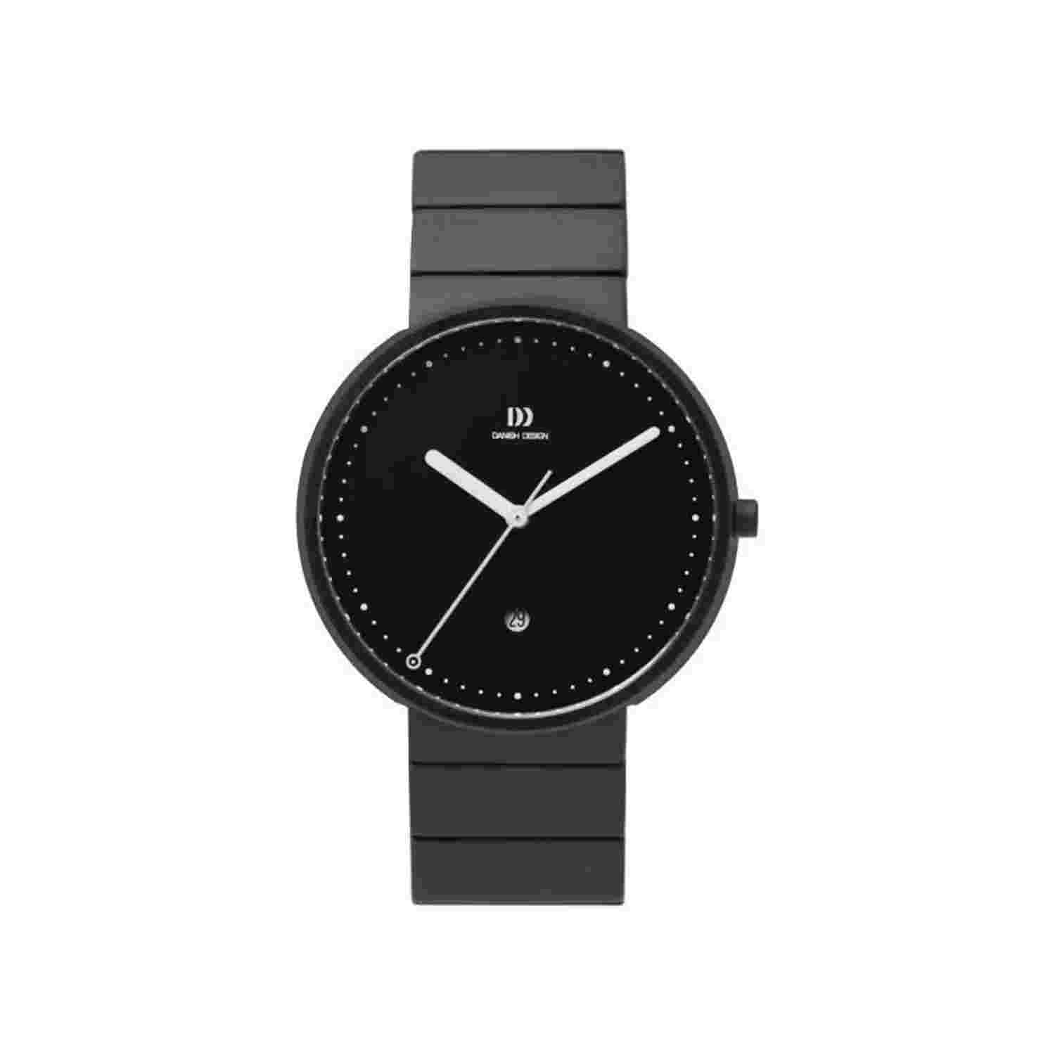 Danish Design IQ66Q723 40mm Black Dial Stainless Steel Quartz Classic Mens Watch