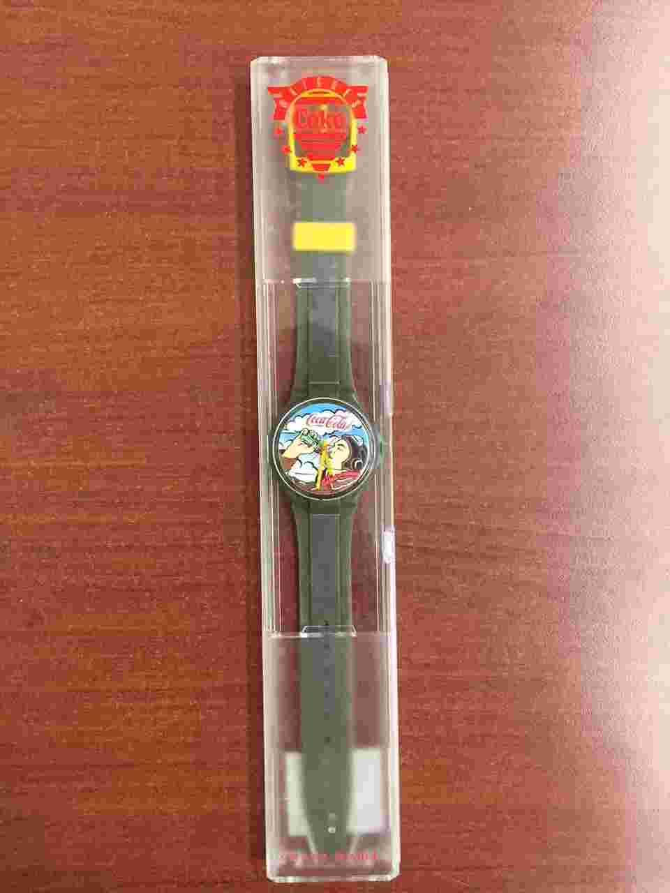 SWATCH COKE COCA COLA RARE VINTAGE Quartz Watch FUNKY!! 80'S 90'S SEVERAL 2 PICK