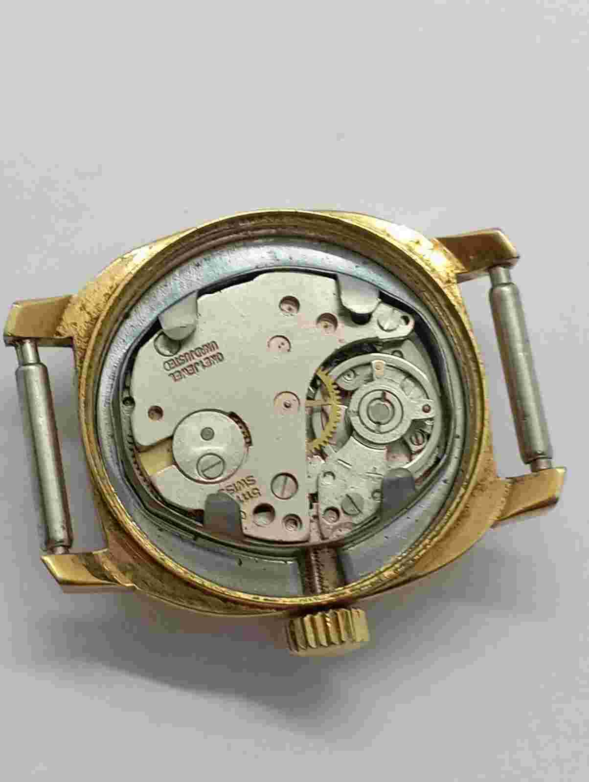 Vintage Inotime Gold Plated/Colour Cal. Ronda 5111 Working Very Well Swiss Made