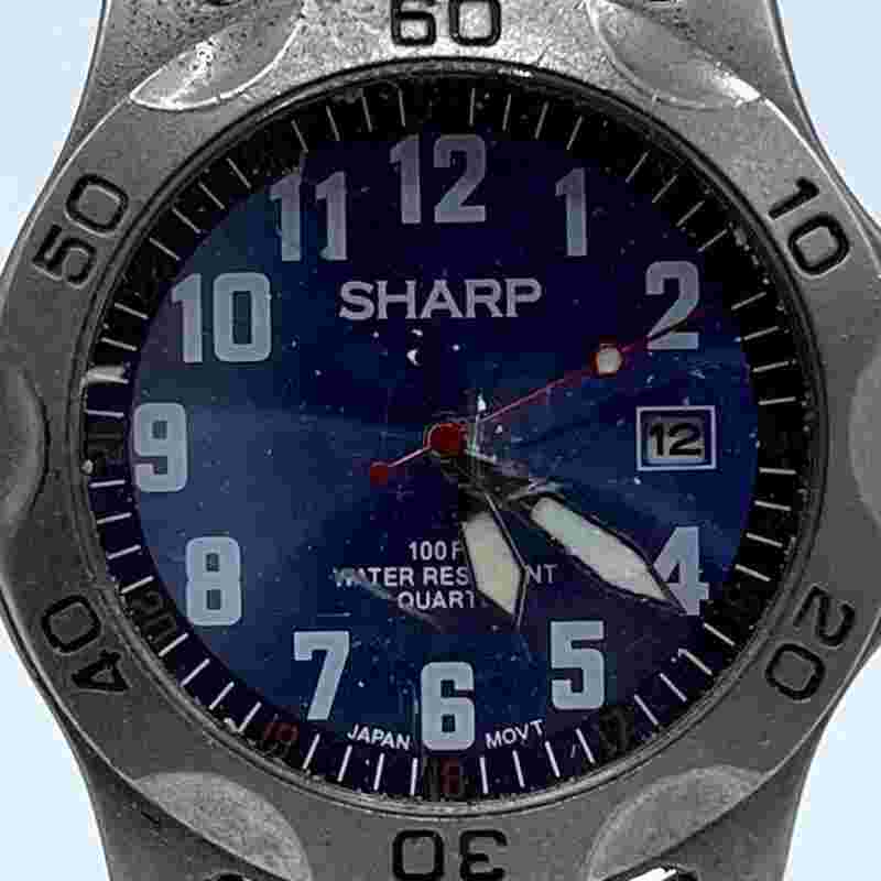 Sharp Analog Quartz Watch WR 100M Japan Movement