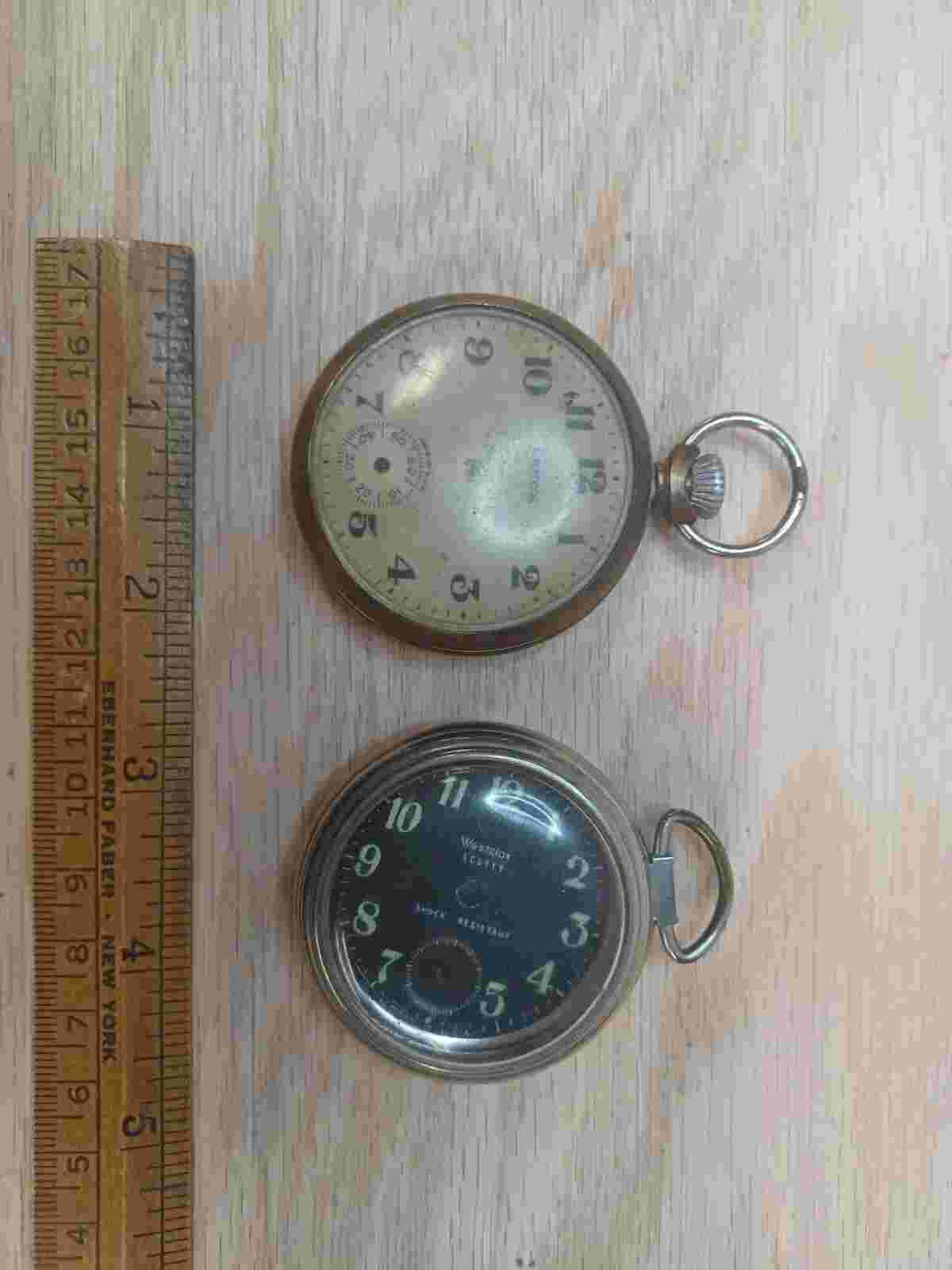 Vintage Pocket Watch Parts Lenox Westclox Pocket Watch Lot