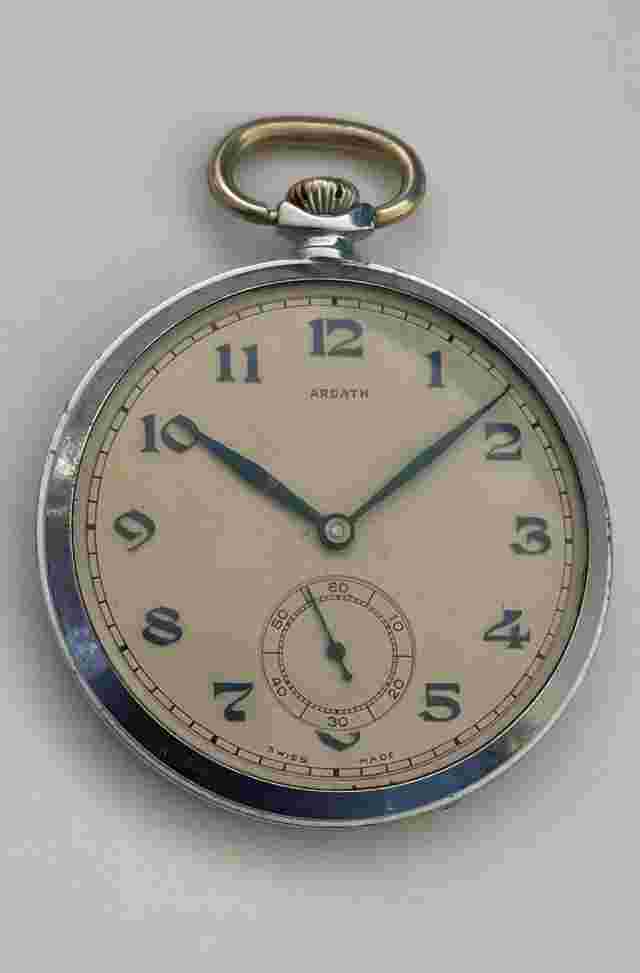 Vintage ARDATH pocket watch Swiss made 15 Jewels Ardath pocket Watch Serviced