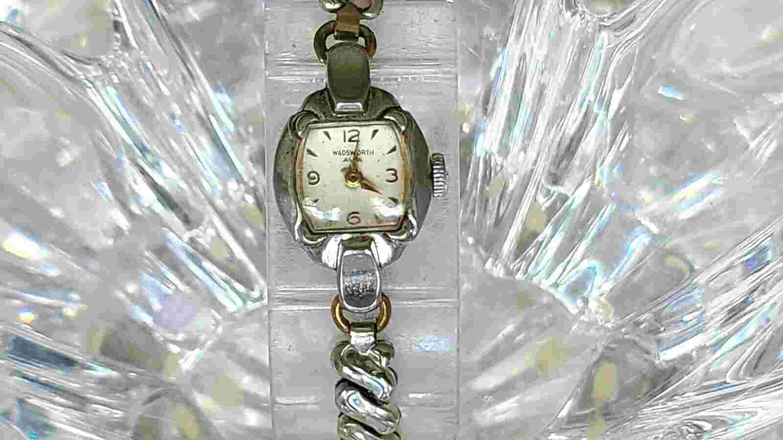 Wadsworth Avia Vintage Windup White 10k Rgp Womens Watch (A214)