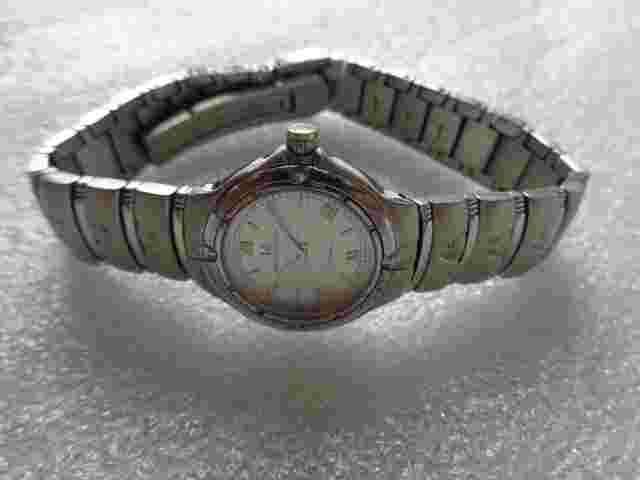 RARE SWISS LADIES MARCO VALENTINO SAPPHIRE GLASS ROMAN LINEN DIAL QUARTZ WATCH