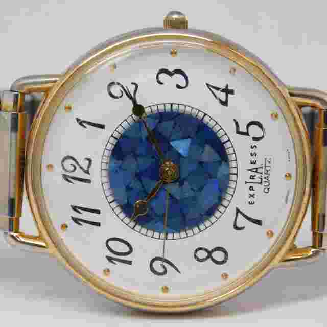 L.A.EXPRESS LAX423 Quartz Analog Unisex Oversize Watch Sz. 7 1/2" New Battery