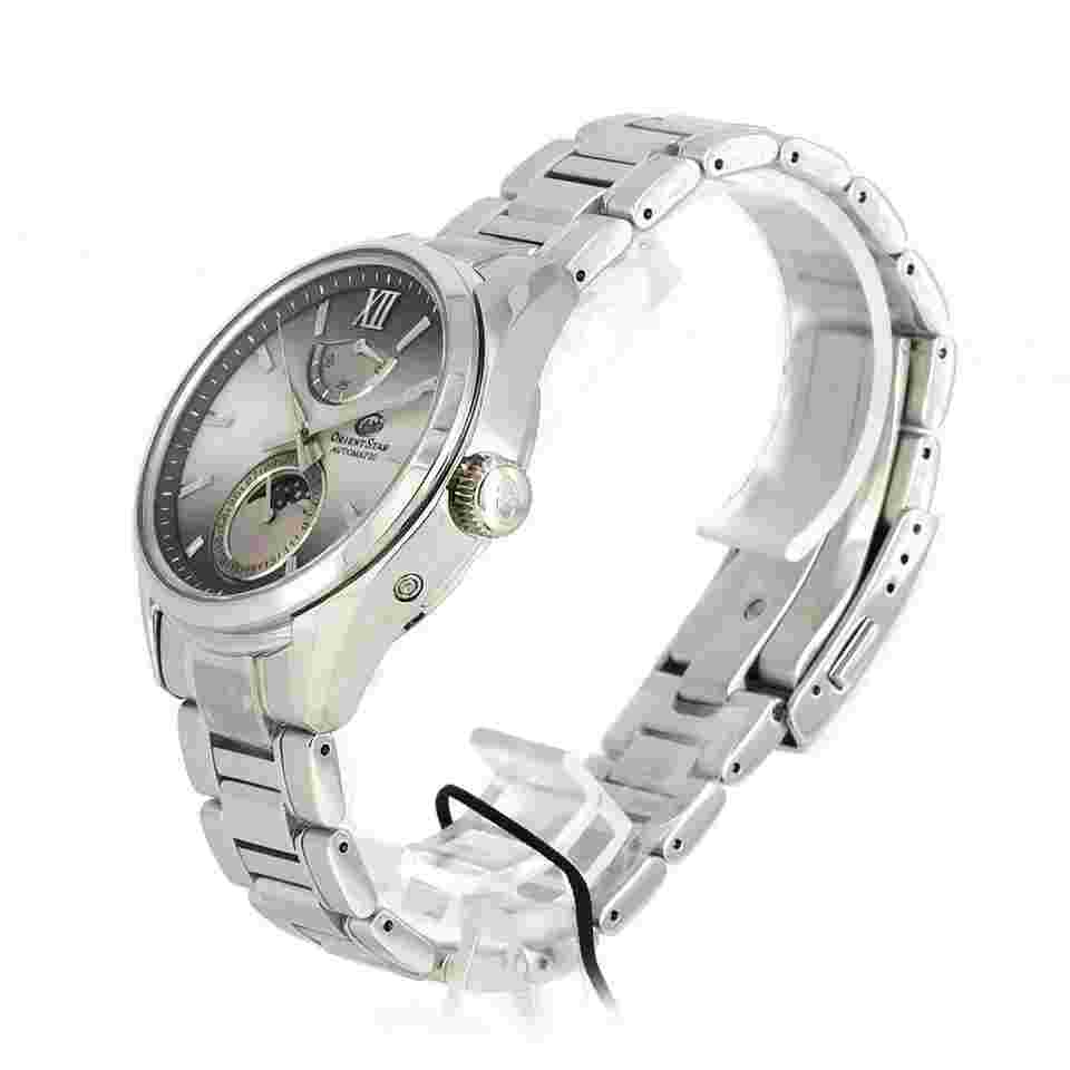 Orient Star M34 F7 Mechanical Moon Phase Automatic Watch RK-AY0201A SS