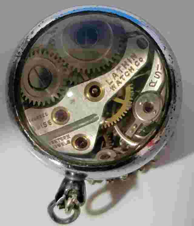 VTG ACCRO  BUBBLE BALL SKELETON MANUAL WIND WATCH LATHIN (PARTS/REPAIR) AS-IS