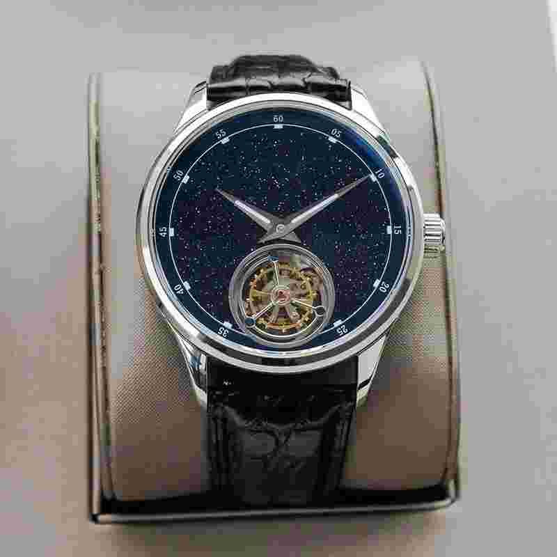 Sugess 2021 Tourbillon Blue Goldstone Seagull St8230 Mechanical Watch Su8230strb