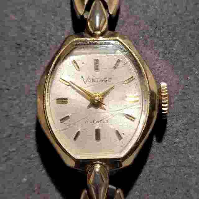 Vintage Vantage Women's 17 Jewels Mechanical 10K GF Bracelet Watch Watch Repair