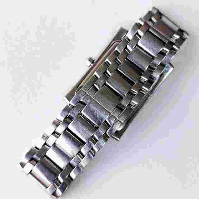 Fendi Analog Watch Stainless Steel Silver Rectangular Case