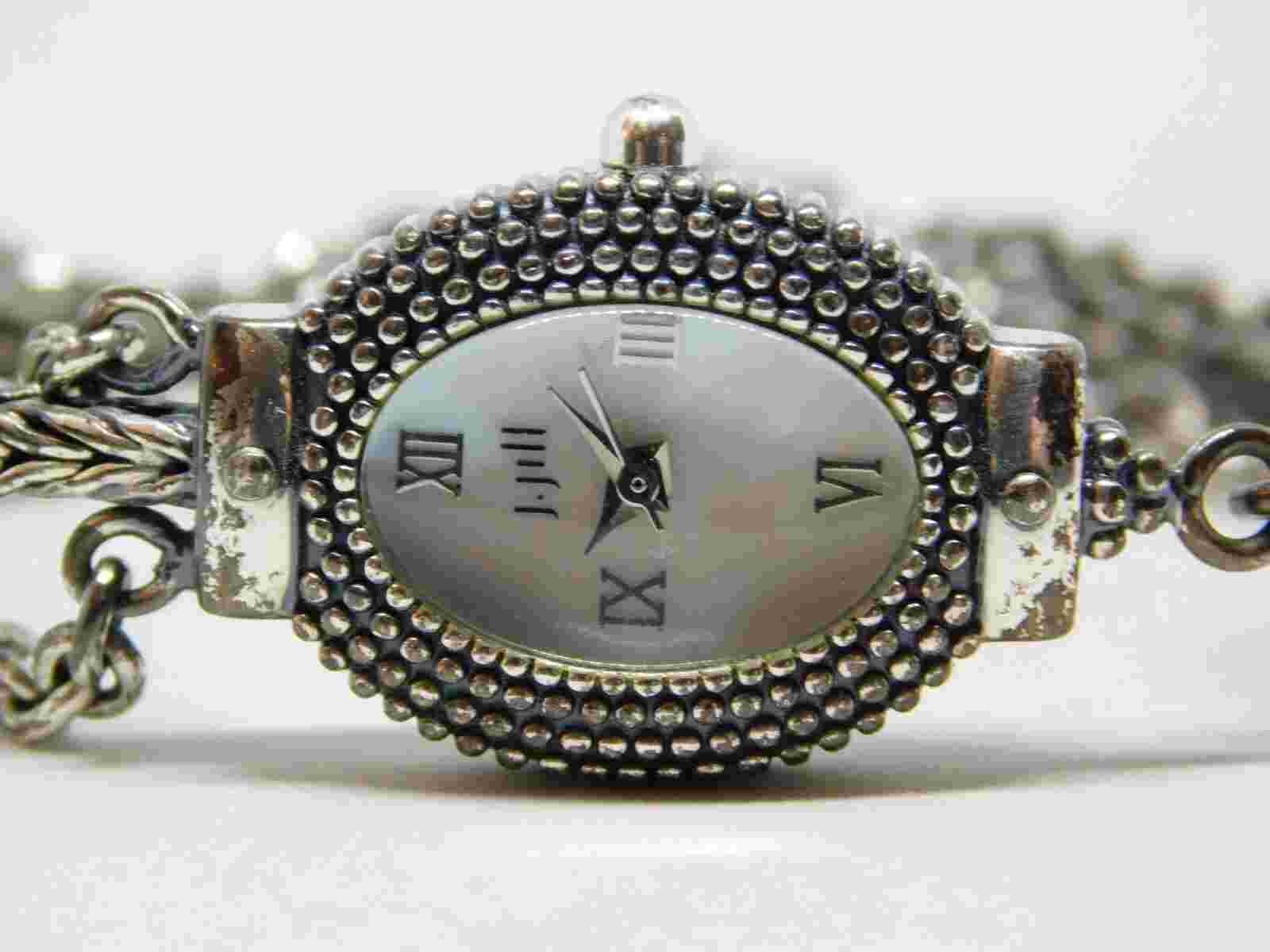 J. Jill Silver Tone Quartz Analog Ladies Watch Sz. 6 3/4"