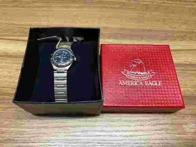 American Eagle Unisex Silver Standard Watch New Battery NIB Ship Fast