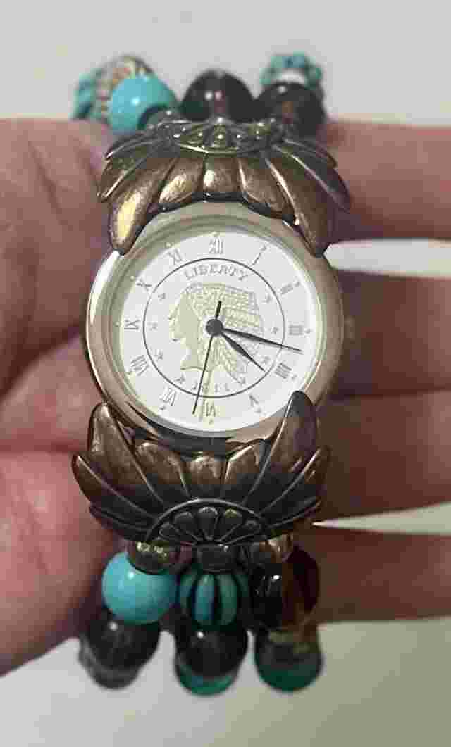 Carolyn Pollack Southwest Tradition Watch 3 Strand Bead Sterling Silver Bracelet