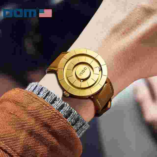 Luxury Men's Watch Magnetic Ball Quartz Wristwatch Waterproof Stainless Steel