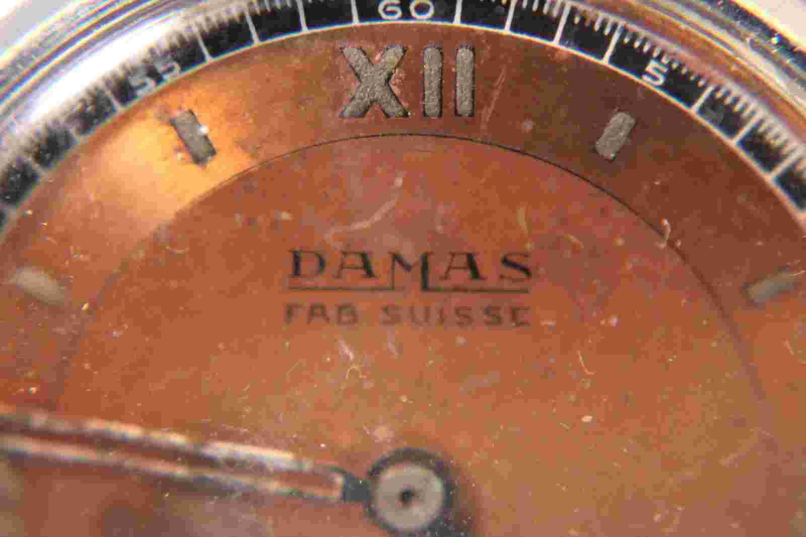 DAMAS MILITARY DIAL MECHANICAL HTF  VERY RARE VINTAGE