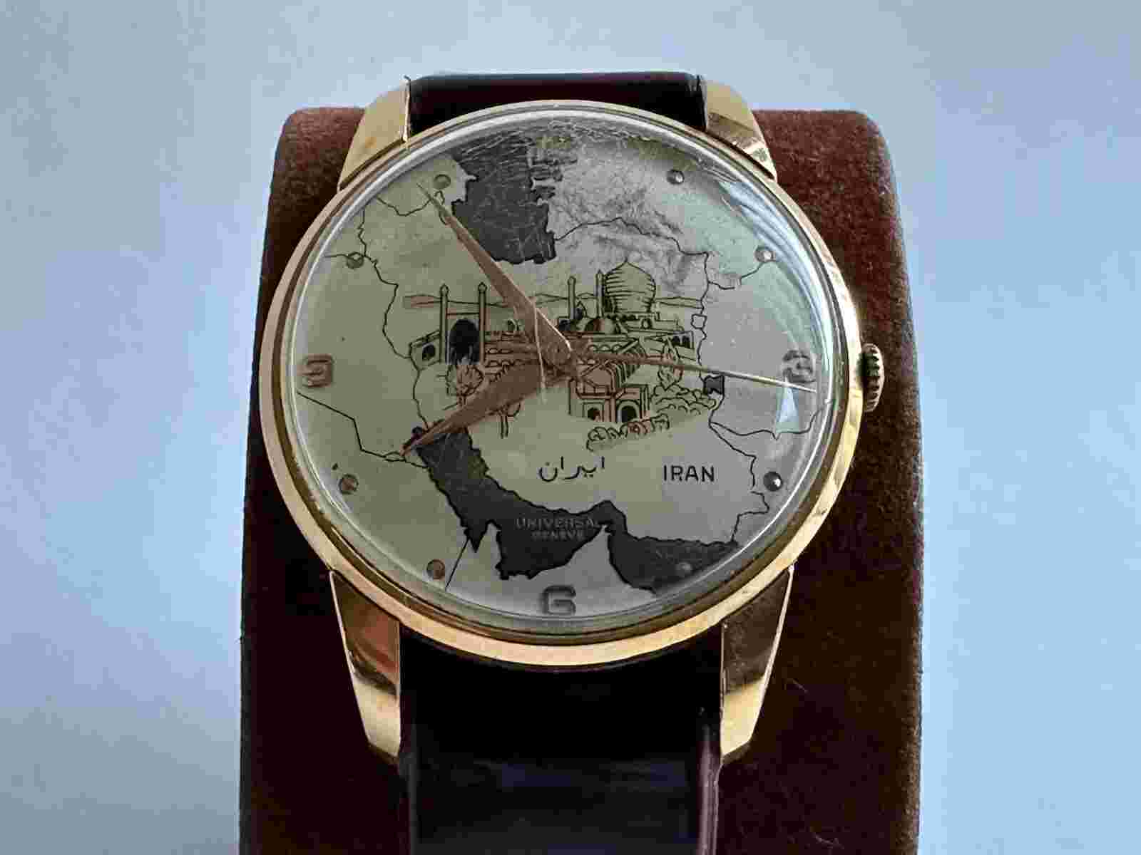 Rare Antique Men's Universal Persian Wrist Watch, 17 Jewels, #332, Working
