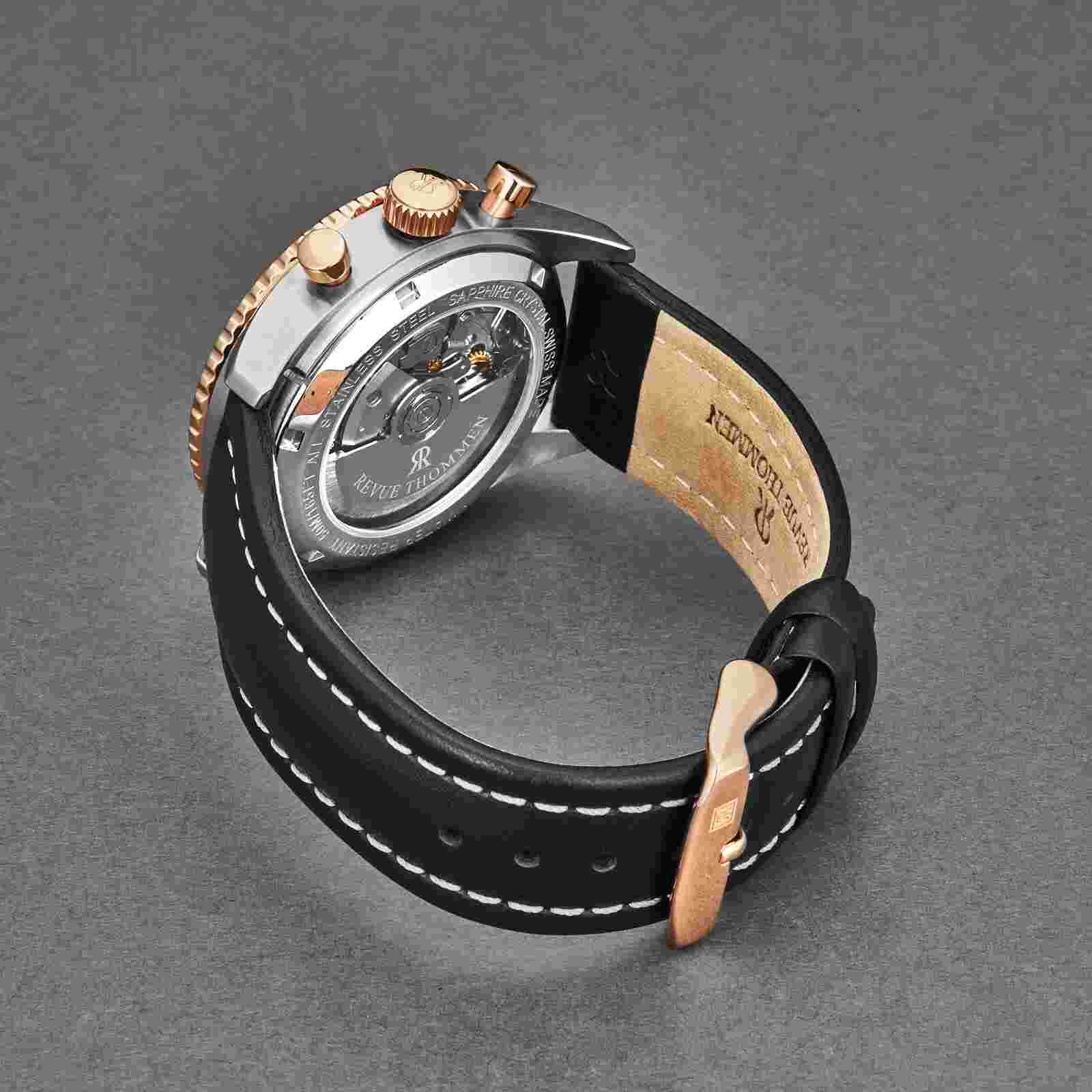 Revue Thommen Men's 17000.6557 'Aviator' Two-Tone Chronograph Automatic Watch
