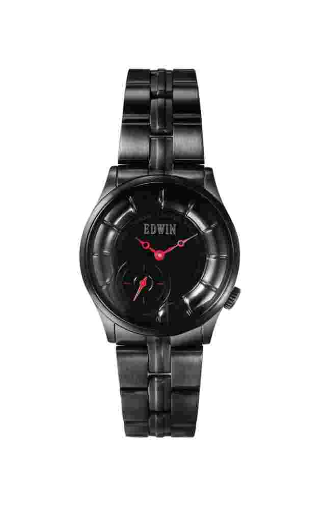 Edwin VINTAGED Women's 3 Hand Watch, Stainless Steel Case with Stainless Steel