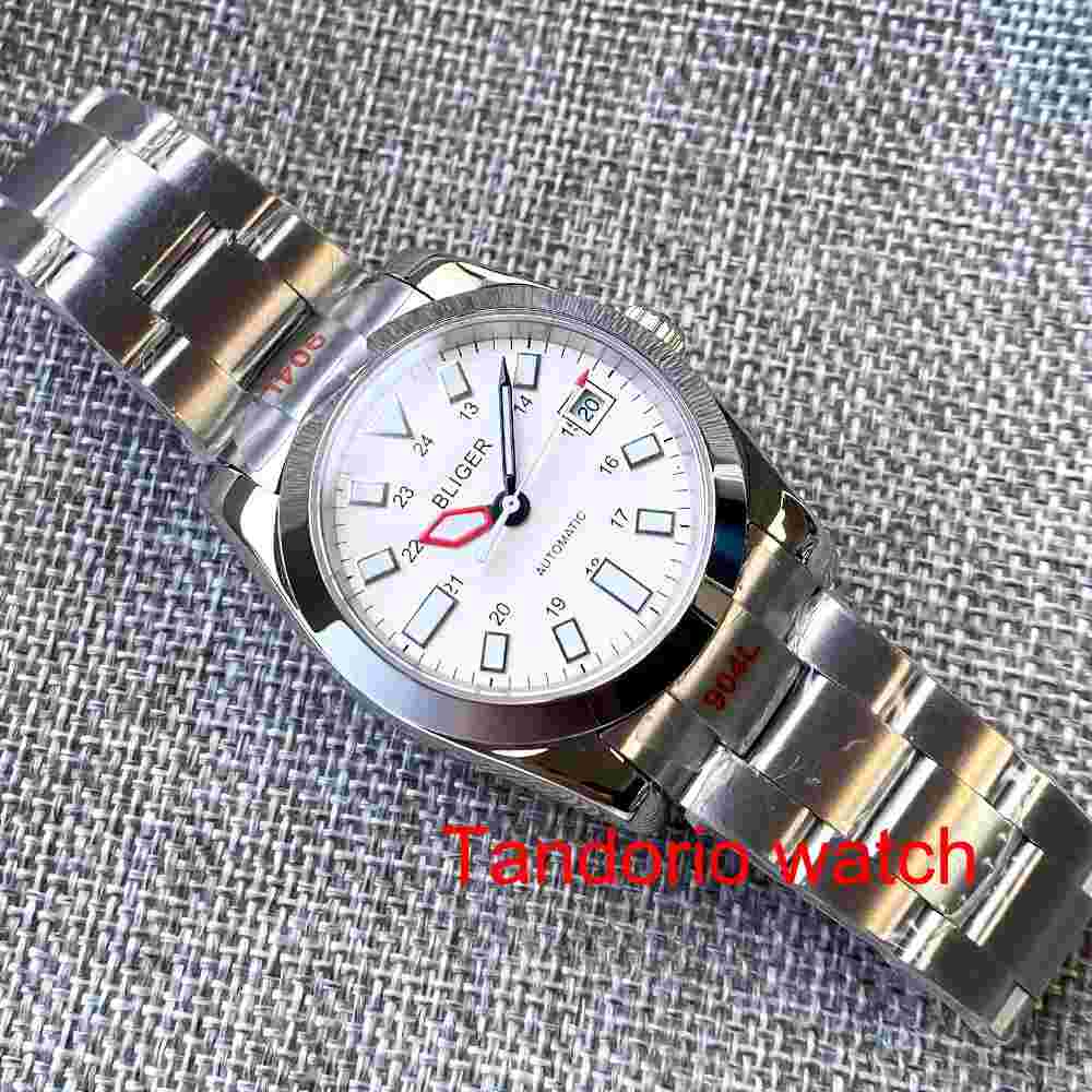 36/39mm Polished Case Mingzhu 2813 MIyota 8215 Men Watch Sapphire Glass Oyster